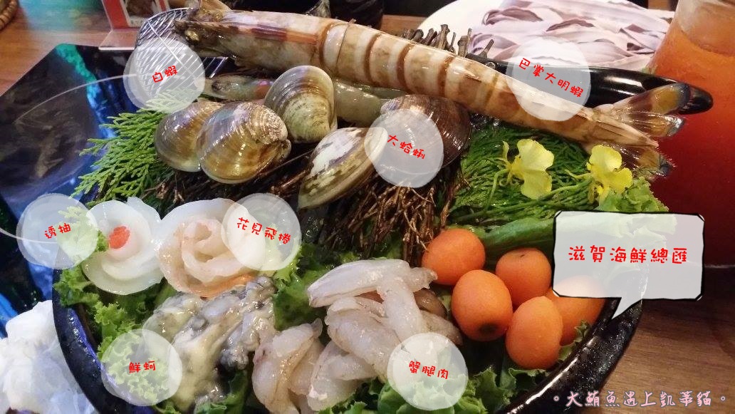 凱蒂媽愛吃鬼》松菸周邊美食》秋豆溢 ちょうどいい 日式鍋物專門店 居然跟臉一樣長的巴掌大明蝦!!