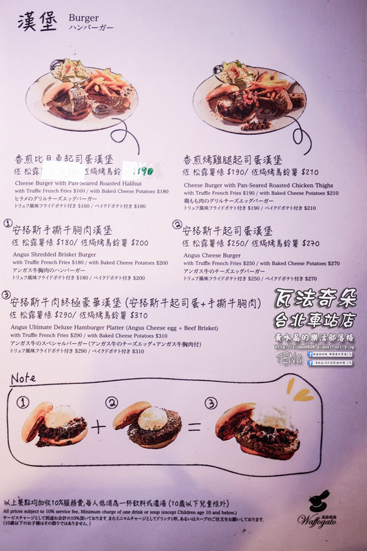 瓦法奇朵(台北車站店)｜台北市中正區補習街美式平價西餐廳；學生族、小資族省錢甲粗飽方案。