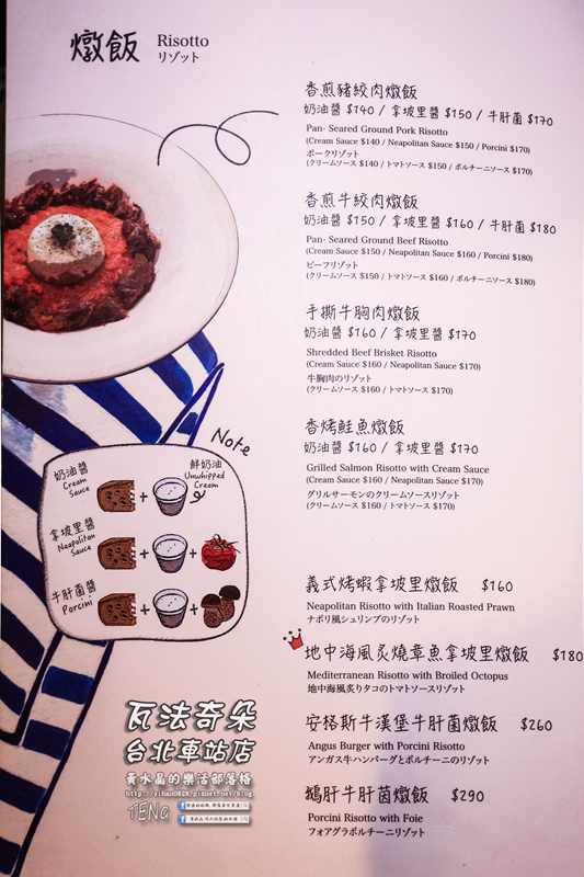 瓦法奇朵(台北車站店)｜台北市中正區補習街美式平價西餐廳；學生族、小資族省錢甲粗飽方案。