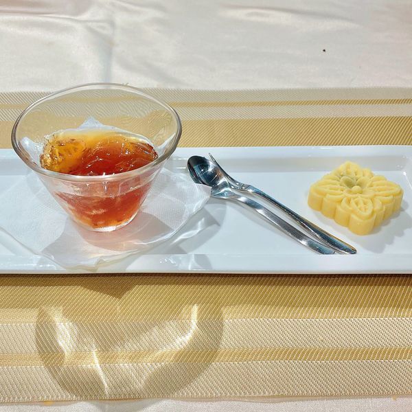 台北 中山區 松江南京站 品盛悅素軒 桂香套餐 桂花 綠豆糕01.JPG