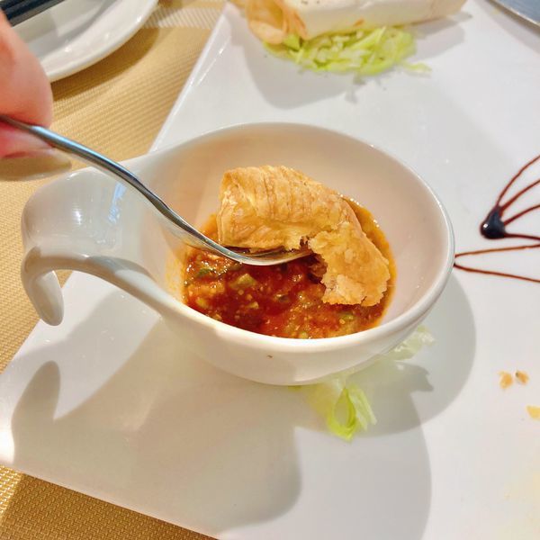 台北 中山區 松江南京站 品盛悅素軒 桂香套餐 酥皮派餃 04.JPG