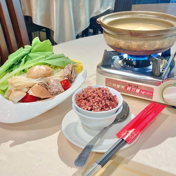 台北 中山區 松江南京站 品盛悅素軒 桂香套餐 白味噌鍋 01.JPG