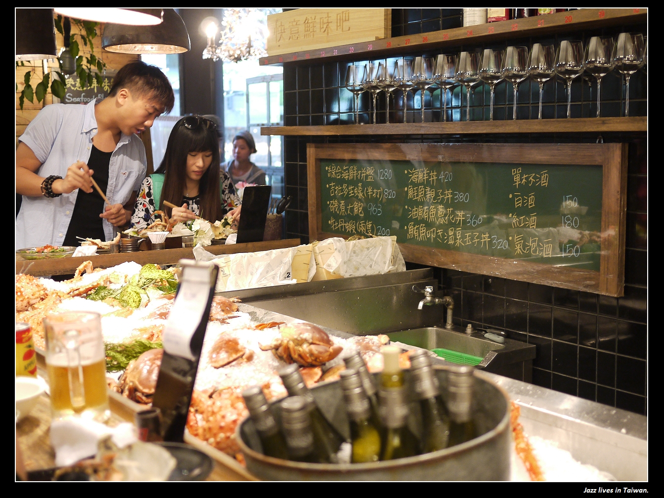 [上引水產-快意鮮味吧] 網友們稱之台北築地市場, 熊七加嘎大蝦~