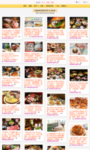 海綿飽飽的鳳梨城堡的美食牆