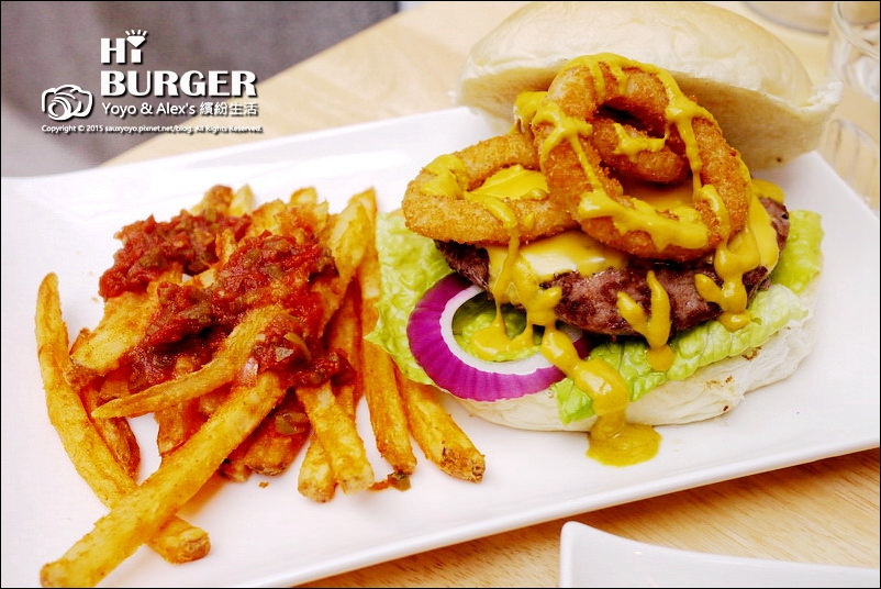 【永和】HI BURGER 美式漢堡餐廳 ~ 隱身巷弄之中的優質好店 厚實漢堡肉大口吃爽爽!!! 捷運頂溪站 / 有WIFI / 寵物友善餐廳