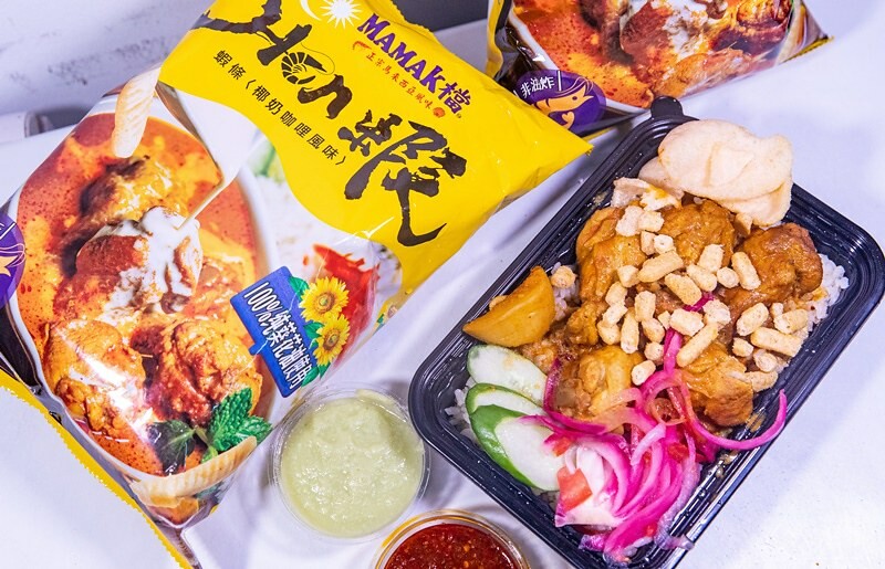 【超商便利商店零食】Hen蝦椰奶咖哩風味蝦條.單吃、配菜下酒兩相宜.搭配一辣一甜兩醬更美味.全聯獨家新上市