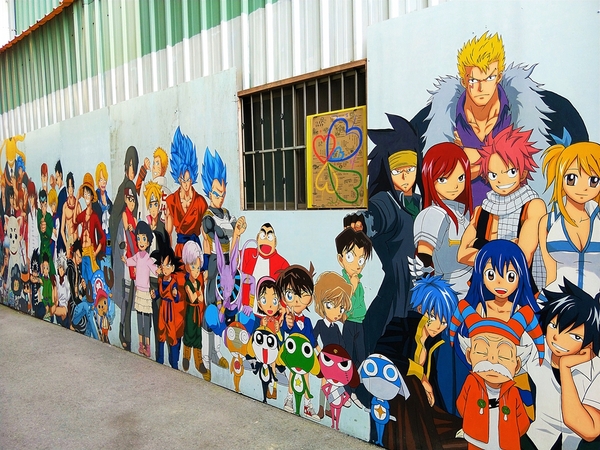 台中動漫彩繪巷:【台中市景點】動漫彩繪巷~卡通主角的大集合