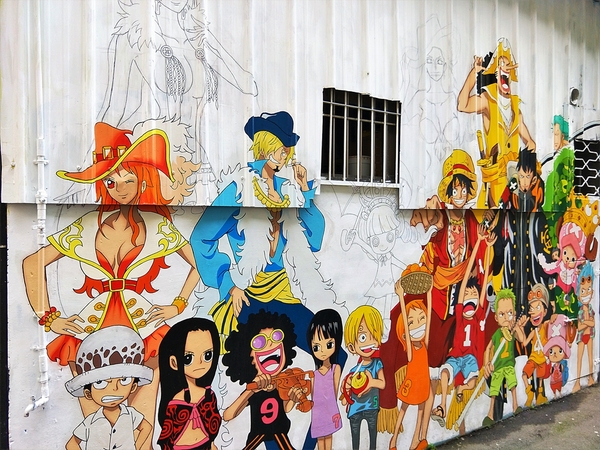 台中動漫彩繪巷:【台中市景點】動漫彩繪巷~卡通主角的大集合