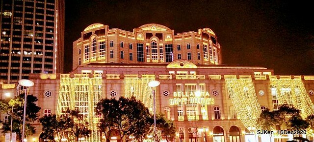 Christmas decoration of Bellavita Department store, Taipei, Taiwan, Dec 16, 2020,SJKen.