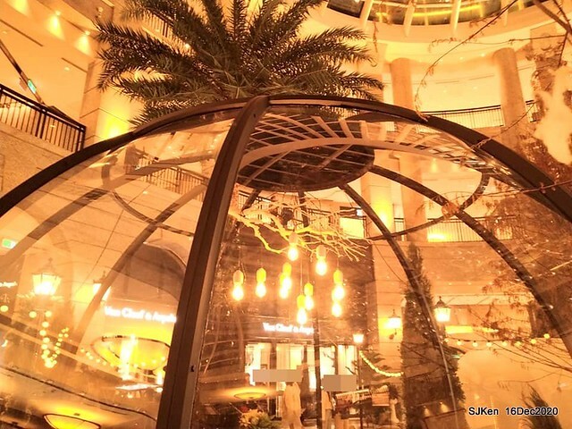 Christmas decoration of Bellavita Department store, Taipei, Taiwan, Dec 16, 2020,SJKen.