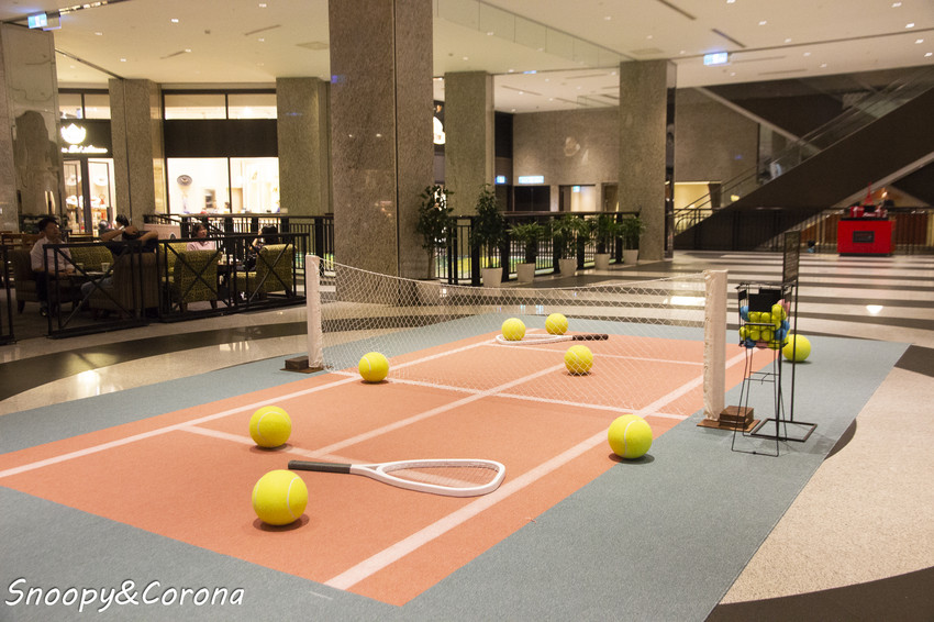 【玩樂．台北】BELLAVITA寶麗廣場粉紅運動小市集～粉紅色的游泳池、籃球場、淋浴間，最夢幻IG打卡景點 - 史努比遊樂園