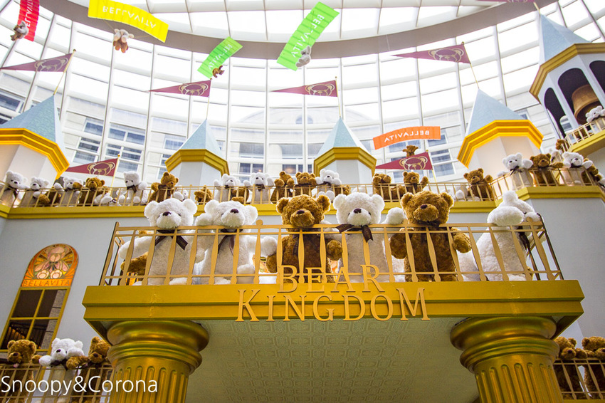 【台北活動】2019Bellavita寶麗廣塲耶誕佈置｜小熊王國大尋寶～上千隻熊熊與浪漫熊熊城堡信義區必拍