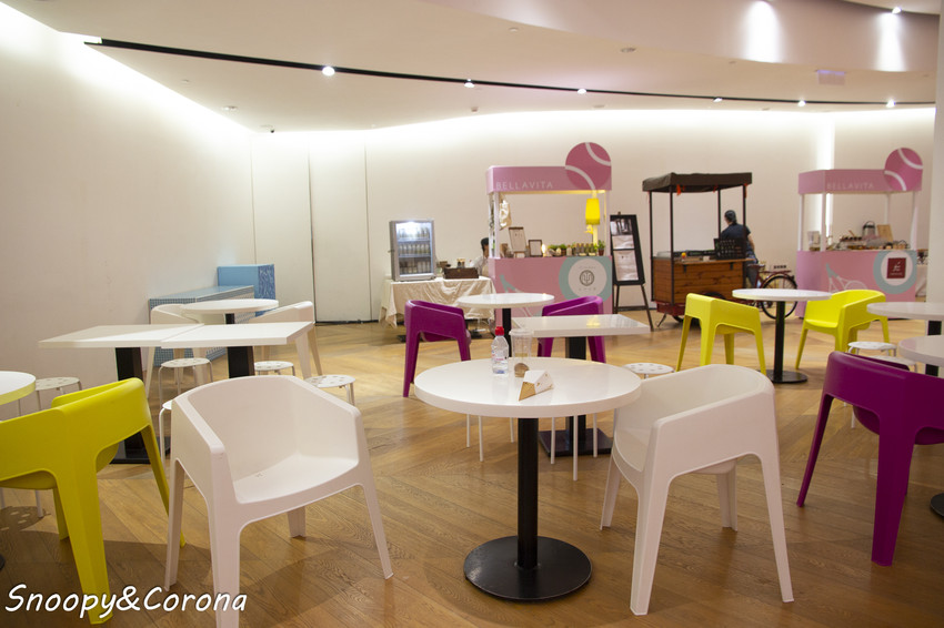 【玩樂．台北】BELLAVITA寶麗廣場粉紅運動小市集～粉紅色的游泳池、籃球場、淋浴間，最夢幻IG打卡景點 - 史努比遊樂園