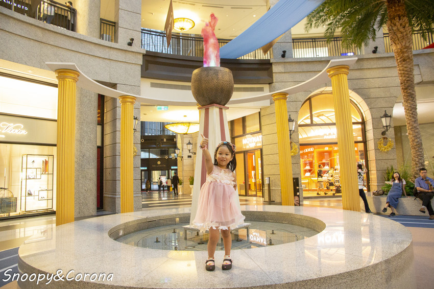 【玩樂．台北】BELLAVITA寶麗廣場粉紅運動小市集～粉紅色的游泳池、籃球場、淋浴間，最夢幻IG打卡景點 - 史努比遊樂園