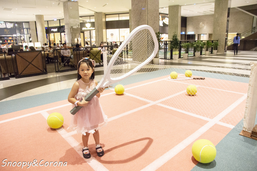 【玩樂．台北】BELLAVITA寶麗廣場粉紅運動小市集～粉紅色的游泳池、籃球場、淋浴間，最夢幻IG打卡景點 - 史努比遊樂園