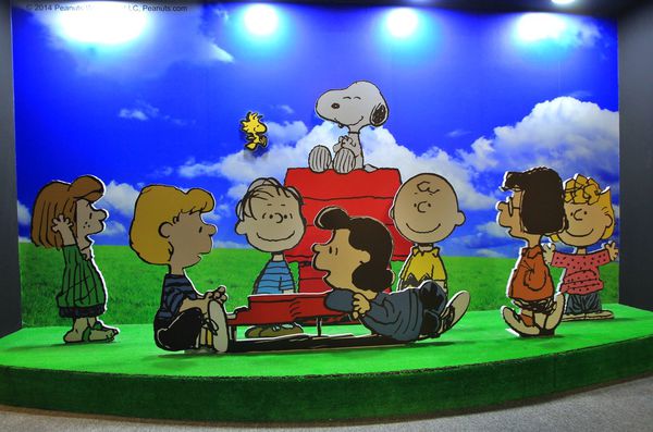 Snoopy 65週年巡迴特展，走進花生漫畫，獨家邀請史努比妹妹Belle(貝兒)，台北松山文創園區，