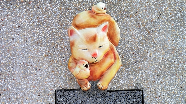 三民社區享幸福廊道：【彰化田中景點】窯燒陶板藝術三民社區~平凡的鄉村有小小的貓世界