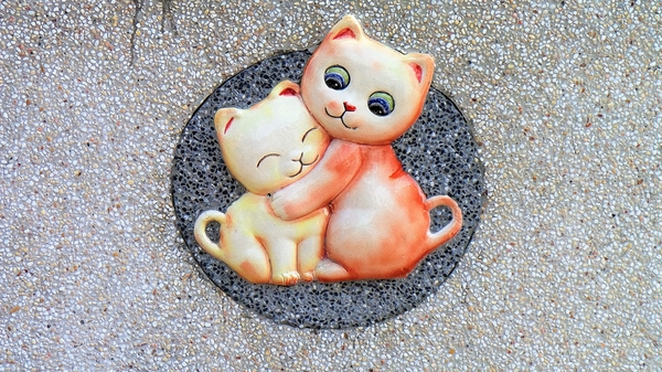 三民社區享幸福廊道：【彰化田中景點】窯燒陶板藝術三民社區~平凡的鄉村有小小的貓世界