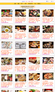 海綿飽飽的鳳梨城堡的美食牆