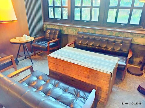 Coffee shop at the Songshan Cultural and Creative Park , Taipei, Taiwan, SJKen,  Oct, 2019