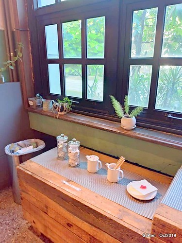 Coffee shop at the Songshan Cultural and Creative Park , Taipei, Taiwan, SJKen,  Oct, 2019