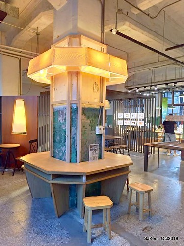 Coffee shop at the Songshan Cultural and Creative Park , Taipei, Taiwan, SJKen,  Oct, 2019