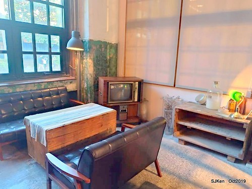 Coffee shop at the Songshan Cultural and Creative Park , Taipei, Taiwan, SJKen,  Oct, 2019