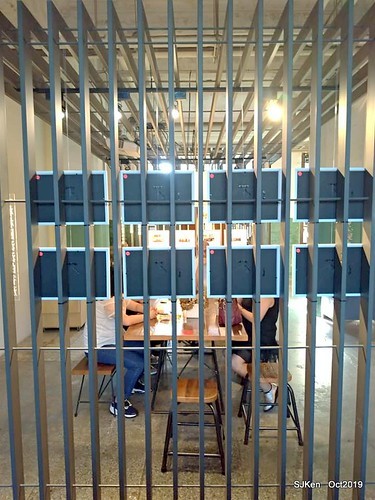 Coffee shop at the Songshan Cultural and Creative Park , Taipei, Taiwan, SJKen,  Oct, 2019