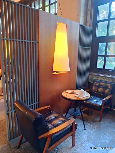 Coffee shop at the Songshan Cultural and Creative Park , Taipei, Taiwan, SJKen,  Oct, 2019