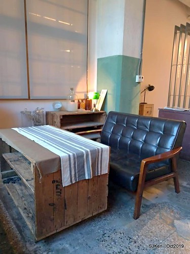 Coffee shop at the Songshan Cultural and Creative Park , Taipei, Taiwan, SJKen,  Oct, 2019