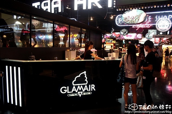 GLAMAIR：【台北】GLAM AIR--浪漫彩虹棉花糖和濃郁香蕉霜淇淋~