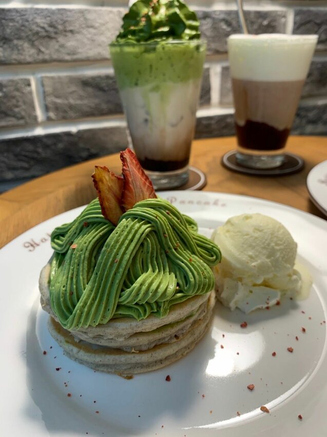 民生社區美食|抹茶控必吃!九州鬆餅 一期一會。和茶祭り 超濃郁京都抹茶黑芝麻鬆餅