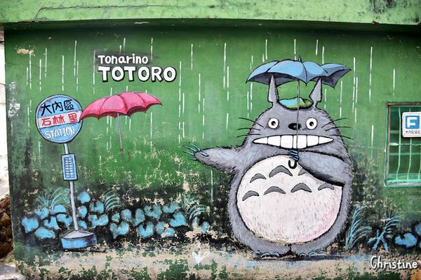 【台南。景點】大內區 / 大內龍貓公車站,獨特彩繪村,IG拍照景點