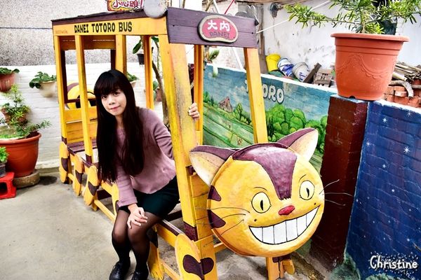 【台南。景點】大內區 / 大內龍貓公車站,獨特彩繪村,IG拍照景點