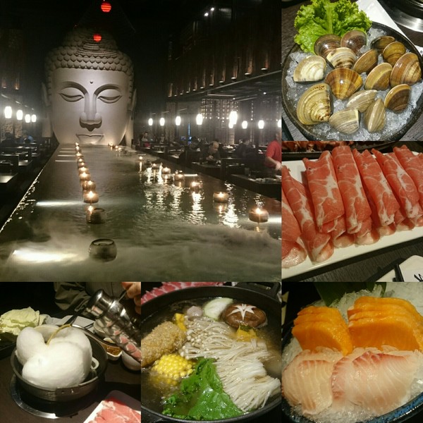 天水玥秘境鍋物殿：高雄~天水玥秘境鍋物殿~棉花糖壽喜燒~跟大佛吃飯囉~