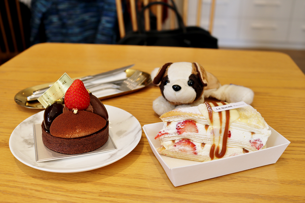 台南｜蘇格蕾法式甜點 Le Sucré Pâtisserie 期間限定草莓千層．新品可可先生 - 奇奇一起玩樂趣