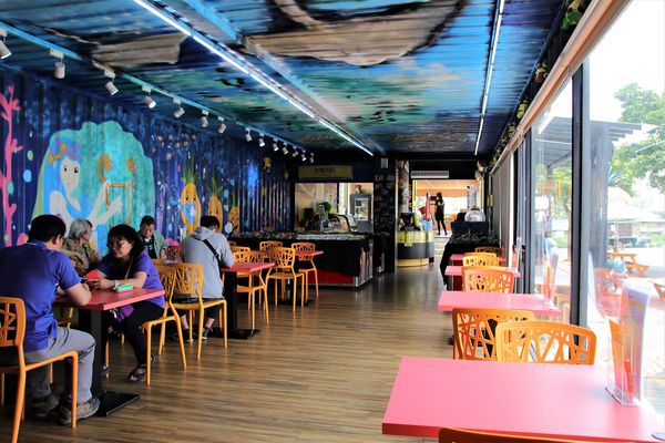 桂花田糕點主題休閒園區:【南投市景點】桂花田鳳梨主題休閒園區~胡桃鉗娃娃兵彩繪貨櫃屋/咖啡.簡餐.下午茶