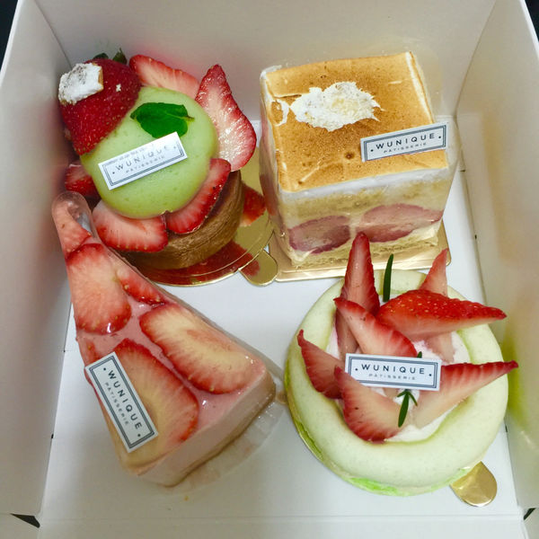 [台北大安美食]WUnique Pâtisserie法式手工甜點 限量草莓組合蛋糕 神秘草莓蛋糕