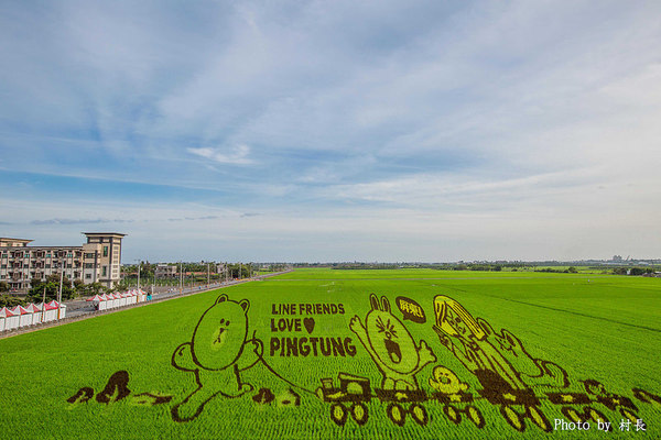 LINE FRIENDS彩繪稻田:【遊記】{屏東。南州}「全球首發 LINE FRIENDS彩繪稻田」就在2015屏東國際彩稻藝術節 LINE FRIENDS彩繪稻田:【遊記】{屏東。南州}「全球首發 LINE FRIENDS彩繪稻田」就在2015屏東國際彩稻藝術節
