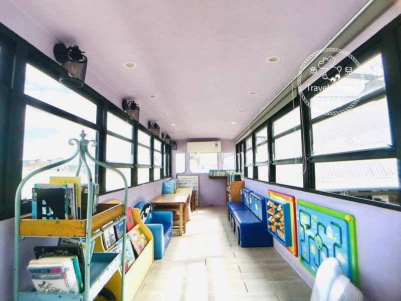 幸福時光 Happy Time 親子餐廳|百元DIY、舒適座椅、戶外鞦韆、兒童閱讀室,一起在叮叮車上共度美好親子時光 @魚兒 x 牽手明太子的「視」界旅行