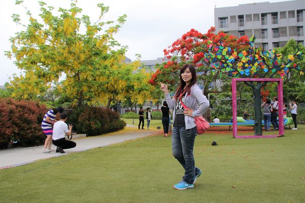 幾米許諾之地：【台南景點】幾米公園願望盛開~許諾之地，鳳凰花與阿勃勒及愛心樹三樹花交疊的特殊景觀