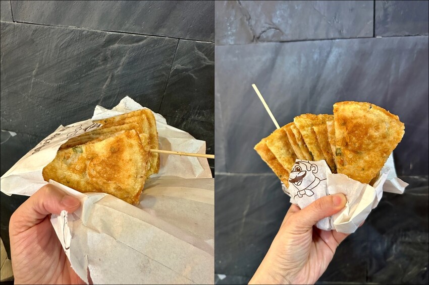 馬祖蔥油餅｜台南必吃銅板美食/路邊的超美味香酥蔥油餅/近新光三越台南西門店.藍曬圖文創園區 - 進食的巨鼠