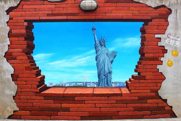 卡普秀時空膠囊觀光工廠：【嘉義景點】卡普秀時空膠囊面膜觀光工廠/環遊世界的彩繪牆/來搭熱氣球拍照唷/女生們最愛呦