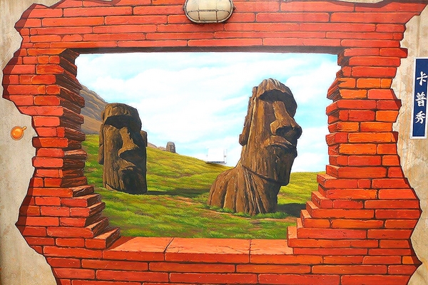 卡普秀時空膠囊觀光工廠：【嘉義景點】卡普秀時空膠囊面膜觀光工廠/環遊世界的彩繪牆/來搭熱氣球拍照唷/女生們最愛呦