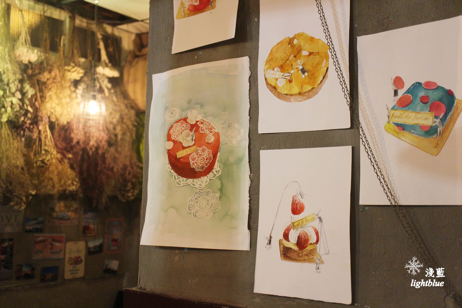 台中美食：淺藍 × 二月森～超好拍！乾燥花海中的甜點店