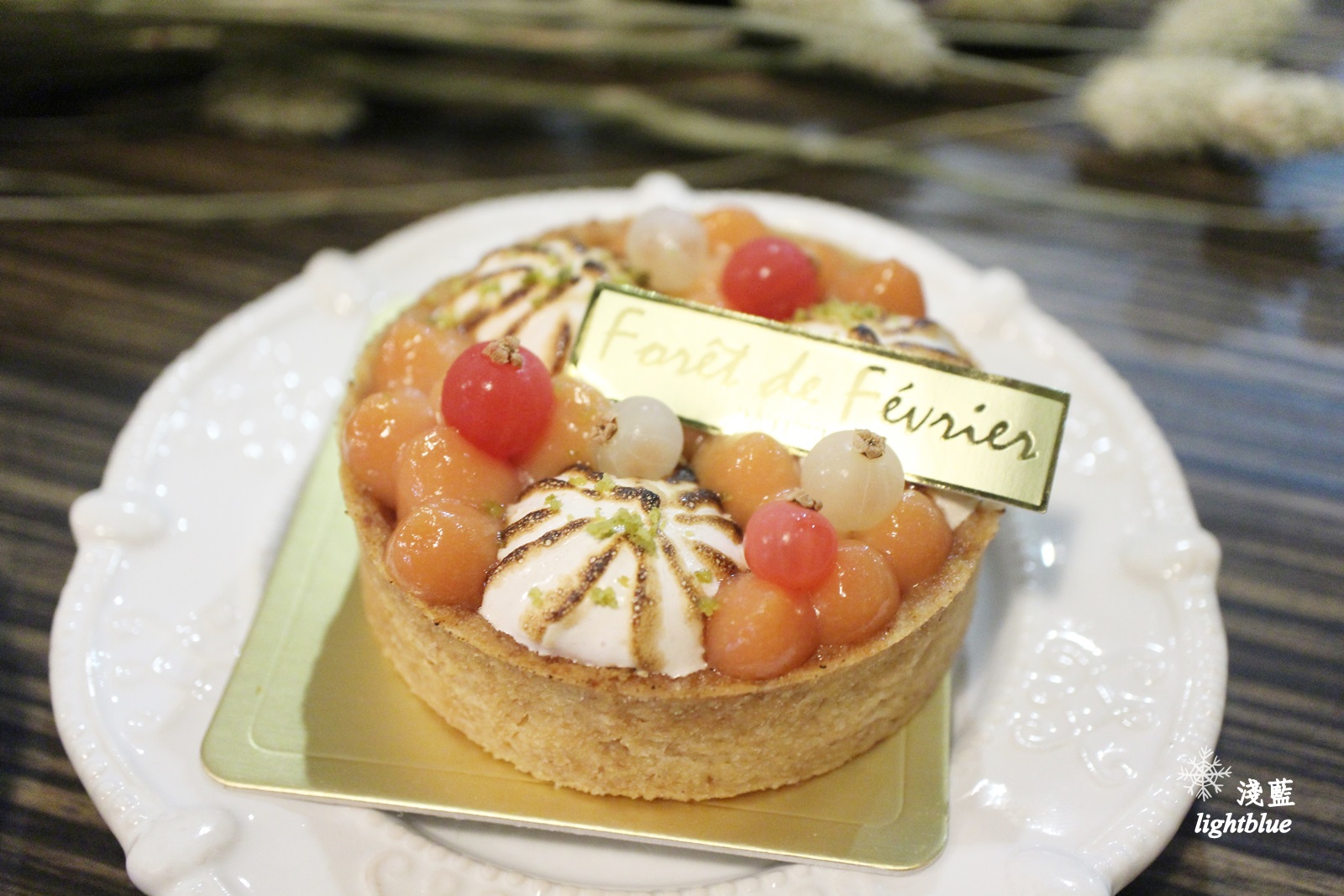 台中美食：淺藍 × 二月森～超好拍！乾燥花海中的甜點店