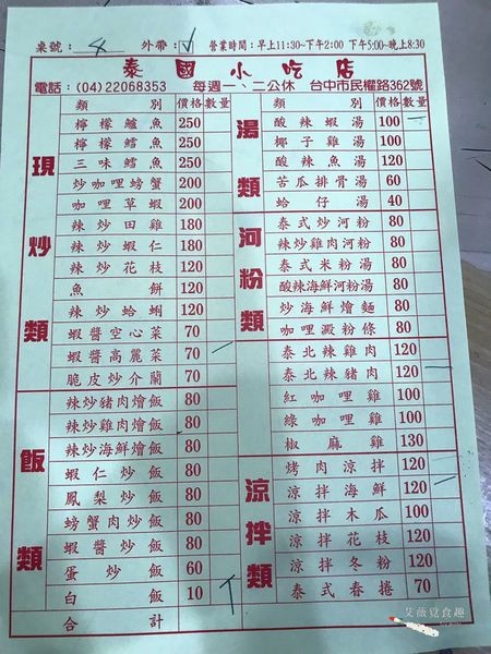 台中科博館 泰國小吃