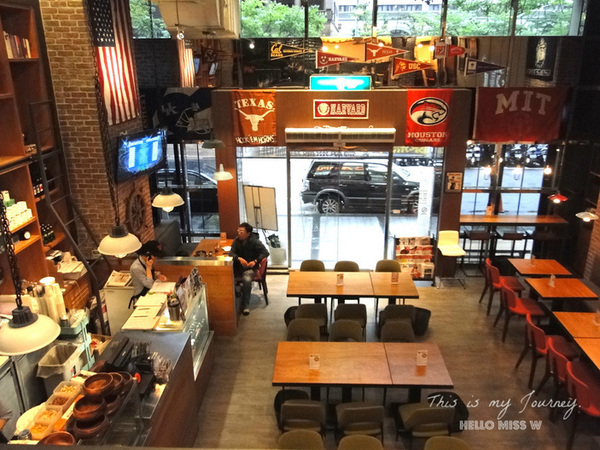 Campus Cafe(內湖店)：【Campus Cafe 內湖店】移植美國校園風 份量美味都無敵滿分的人氣店 木碗沙拉 明太子海鮮扁麵