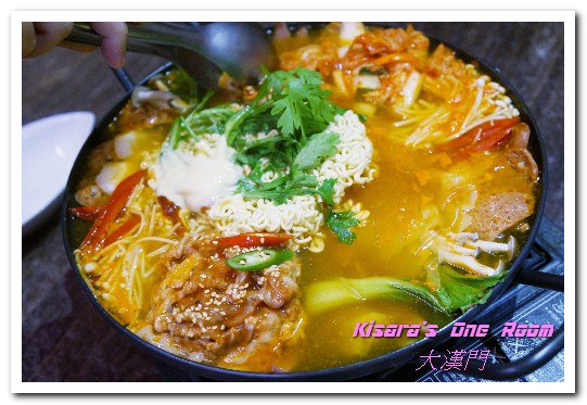 大漢門韓式食堂:台北行天宮站韓式料理.美韓混血家庭式風味韓國部隊鍋──大漢門韓式食堂
