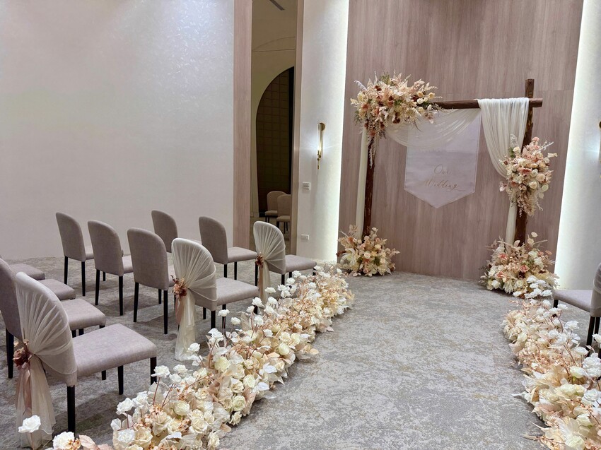 桃園市桃園區超美奶茶色！晶宴會館桃園館全新裝潢，奶茶人瘋掉，浪漫美翻又超有質感！